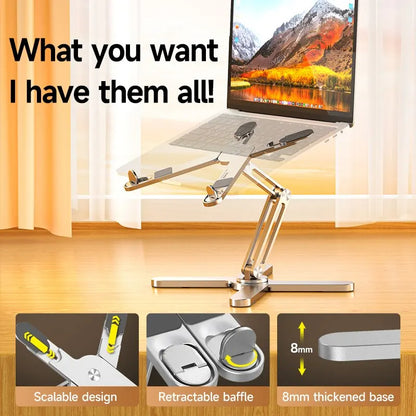 360° Rotating Aluminum Laptop & Tablet Stand