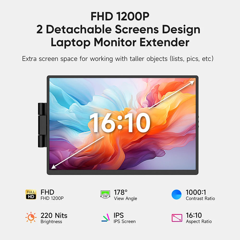 14.1" FHD Portable Dual Screen Monitor