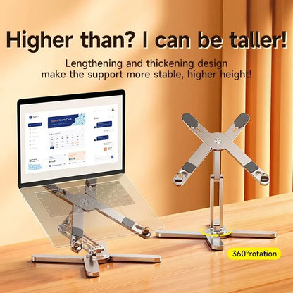 360° Rotating Aluminum Laptop & Tablet Stand